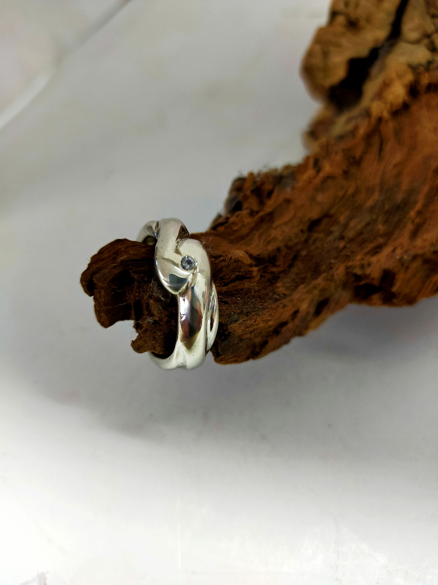 Zilveren ring aquamarijn